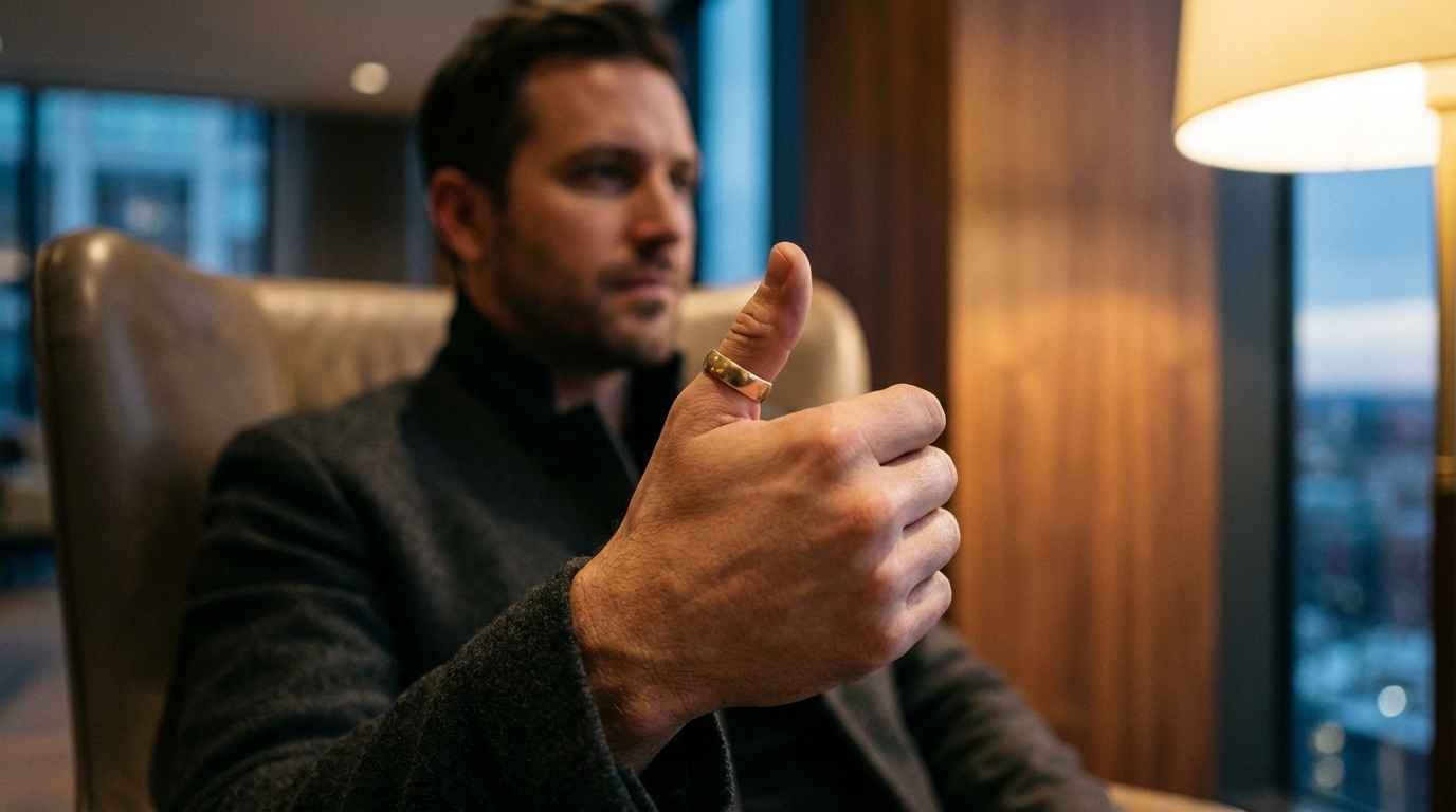 Quelles sont les significations de la bague portée au pouce droit chez l’homme ?