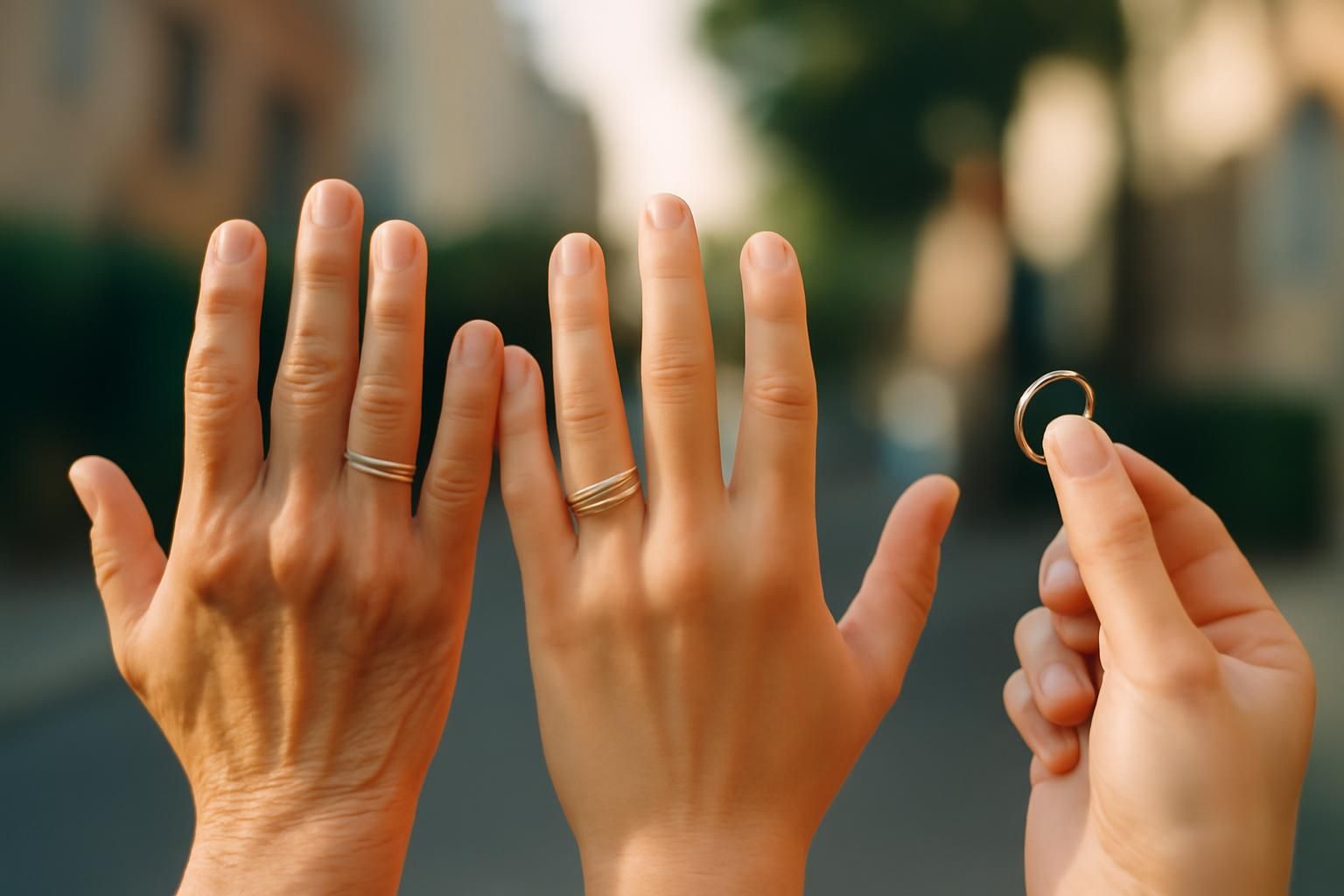 découvrez comment l'alliance portée à la main droite est liée au veuvage, au divorce et au remariage, et ce que chaque tradition signifie.