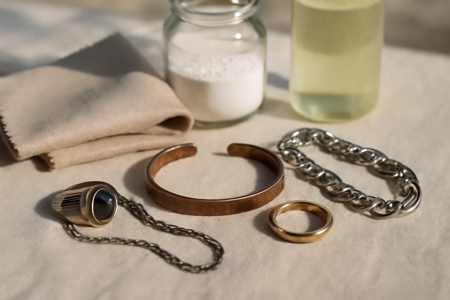 découvrez pourquoi certains bijoux noircissent et apprenez les astuces adaptées à chaque métal pour les entretenir et les faire briller durablement.