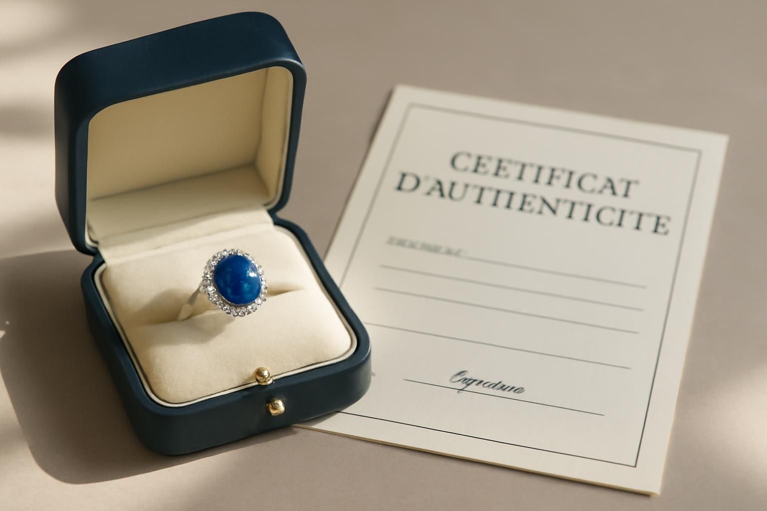 découvrez ce qu'est un certificat d'authenticité de bijou, son importance pour garantir la valeur et l'origine de vos bijoux, et comment il protège vos achats.